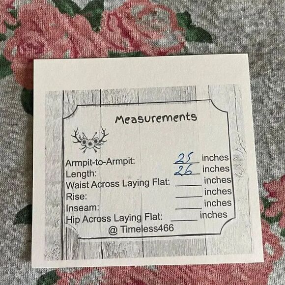 Miss Chievous Gray Pink Roses Chabby Chic Romantic SZ XL #1790 - Picture 10 of 13